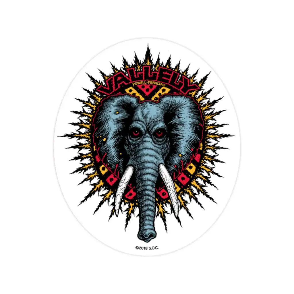 Powell Peralta Mike Vallely Elephant Sticker 5.25"