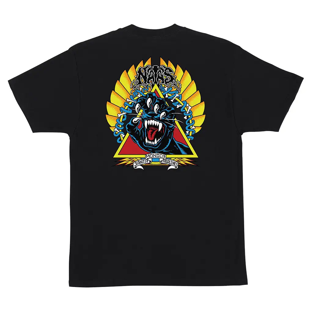 Santa Cruz Natas Screaming Panther T-Shirt Black 1