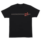 Santa Cruz X Godzilla Destroyer Stripes S/S Heavyweight T-shirt - Black front