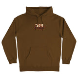 Santa Cruz X Godzilla Hand Pullover Heavyweight Hoodie - Brown front