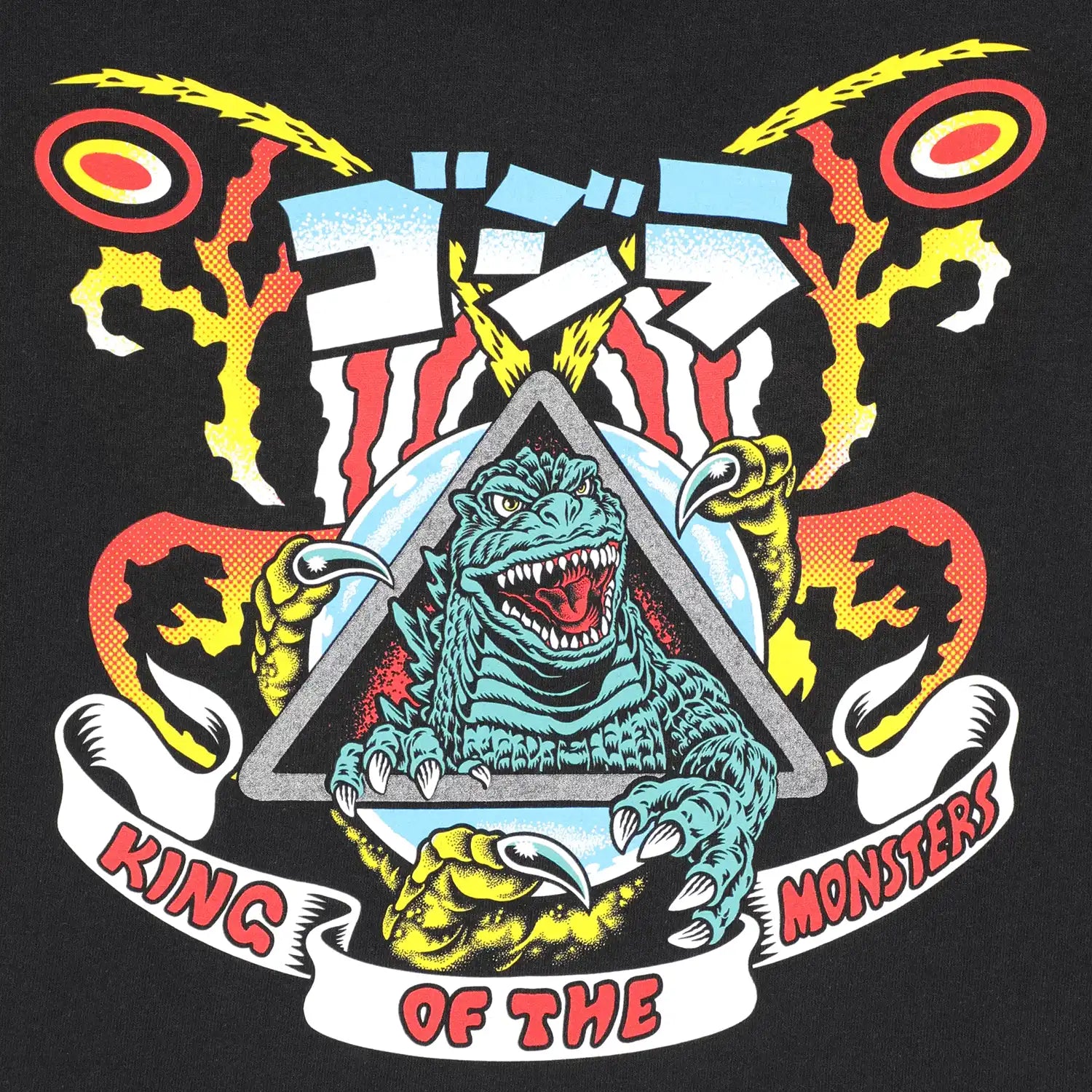 Santa Cruz X Godzilla Natas Mothra S/S Heavyweight T-Shirt Black