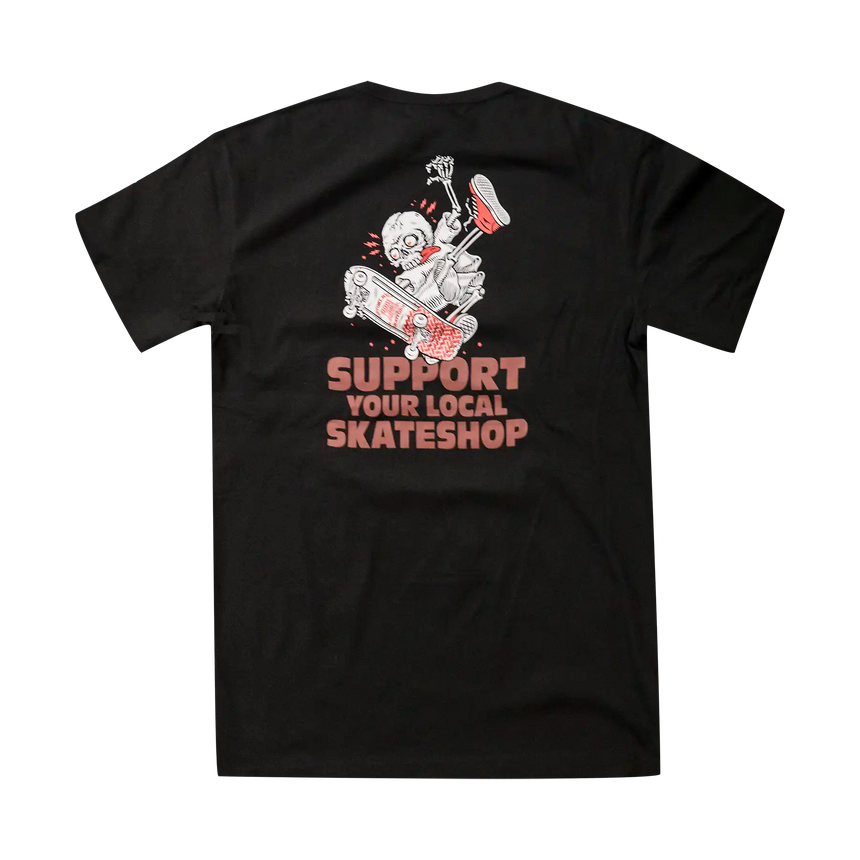 Money Ruins Everything x Skateshop Day "Skeleton" T-Shirt - Black