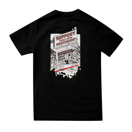 Money Ruins Everything x Skateshop Day "Shop" T-Shirt - Black