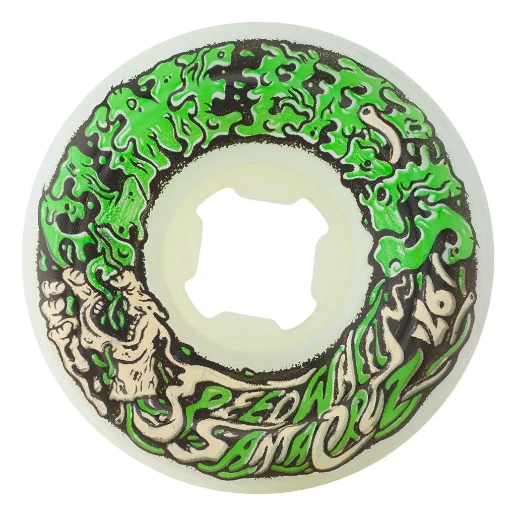 Slime Ball Vomit Mini 54mm 97a Skateboard Wheels White / Green