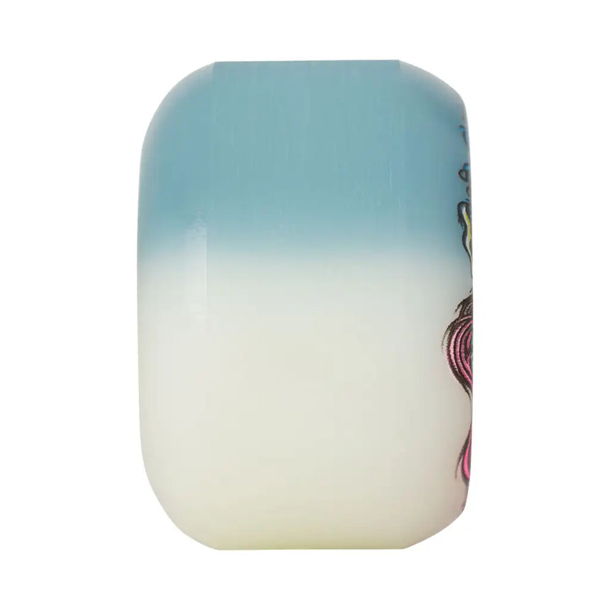 Slime Balls Hairballs 50-50 95a 54mm Skateboard Wheels White / Teal 2