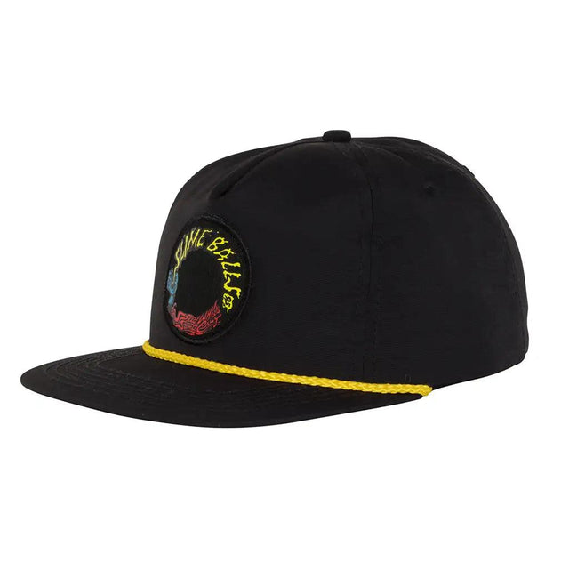 Slime Balls. Vomit Mid Profile Snapback Hat Black