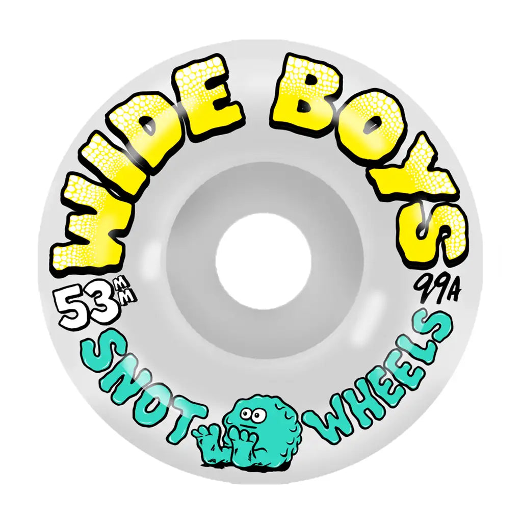 Snot Wide Boys 53mm 99a Skateboard Wheels White