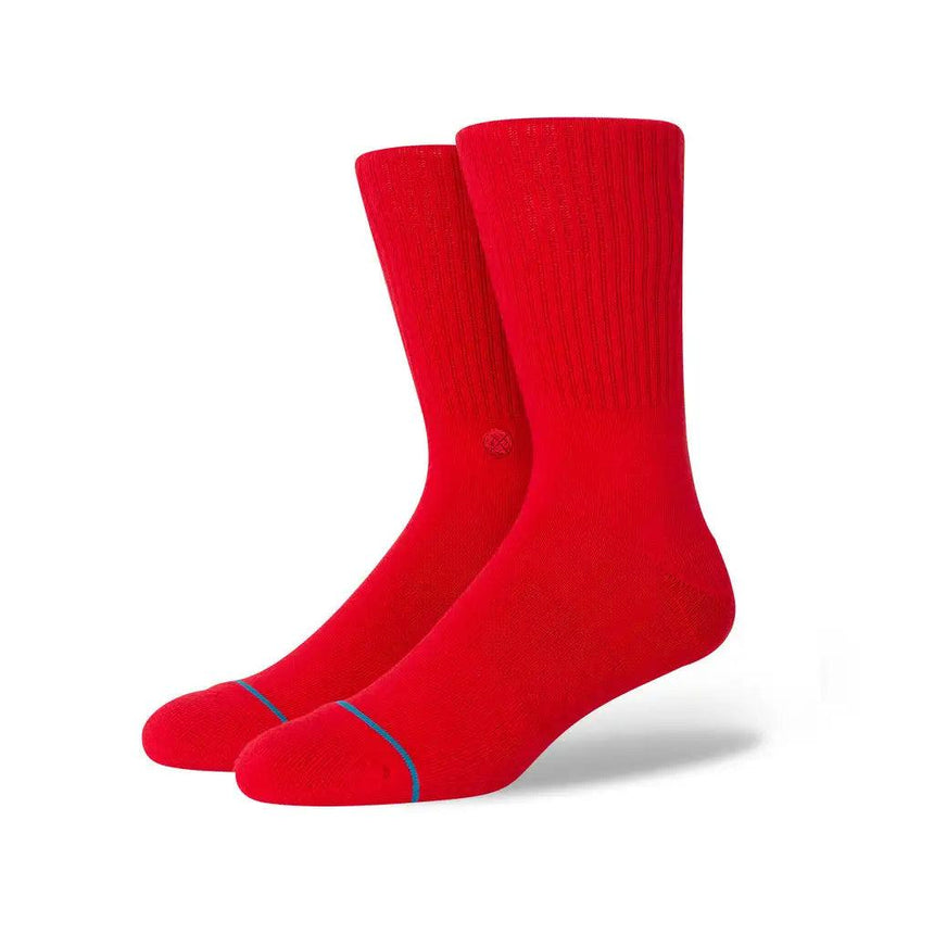 Stance Icon Crew Sock Red