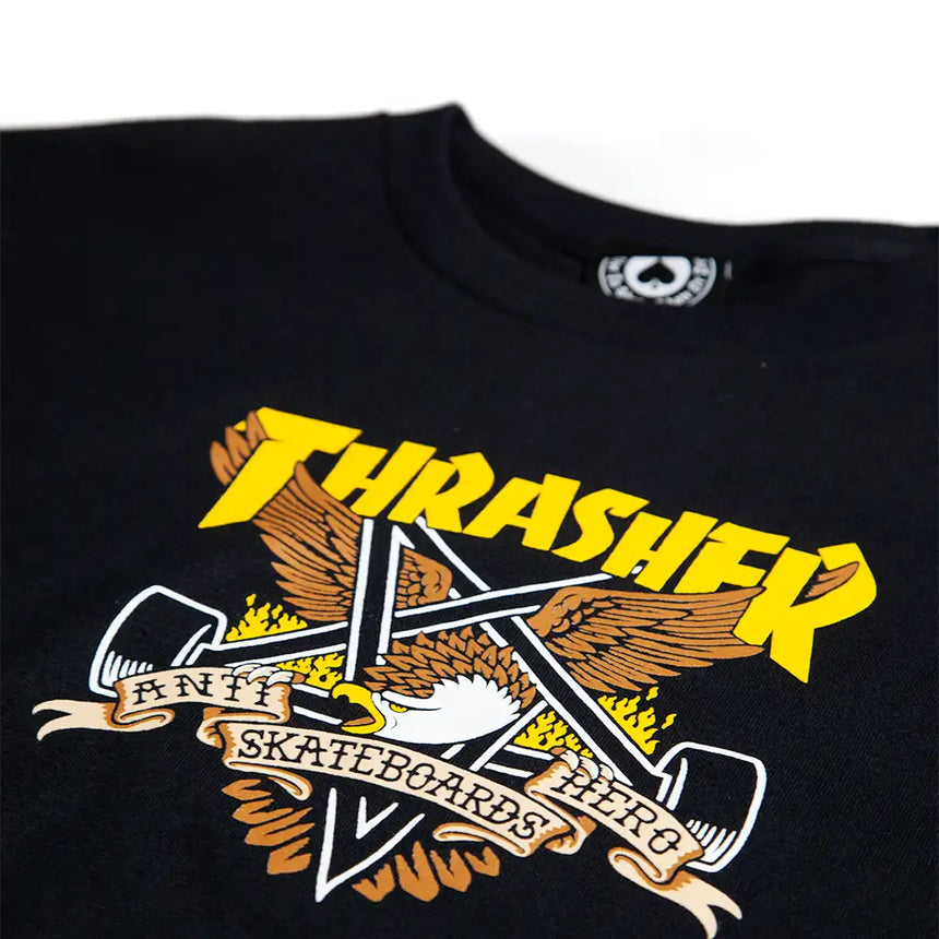 Thrasher x Anti-Hero Eaglegram T-Shirt Black 2