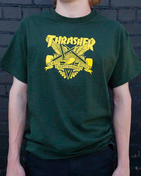 Thrasher x Anti-Hero Eaglegram T-Shirt Forrest Green 3