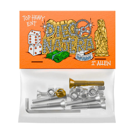 Top Heavy Entertainment Diego Najera Pro Hardware - 1" Allen, 7 Silver & 1 Gold