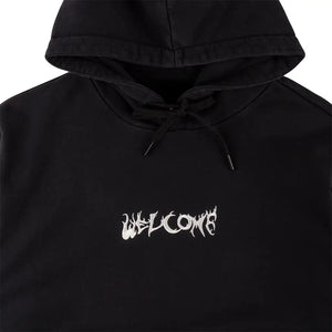 Welcome Light and Easy Patch Pullover Hoodie Black 3