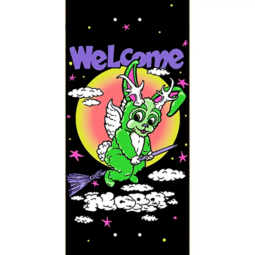 Welcome Nora Full Moon Skateboard Deck - Black