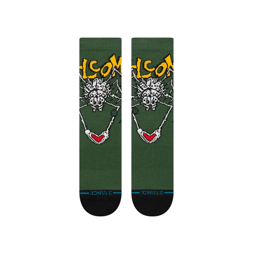 Welcome Stance Wilburn Crew Socks Green 2