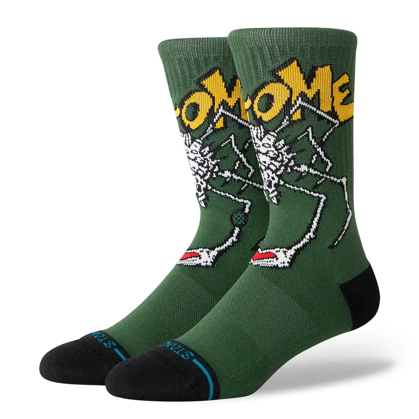 Welcome Stance Wilburn Crew Socks Green 