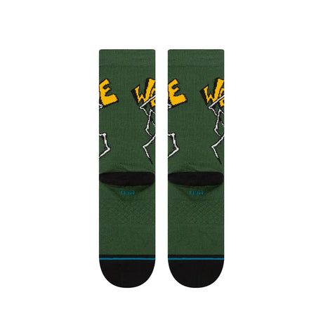 Welcome Stance Wilburn Crew Socks Green 3