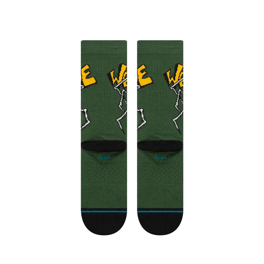 Welcome Stance Wilburn Crew Socks Green 3