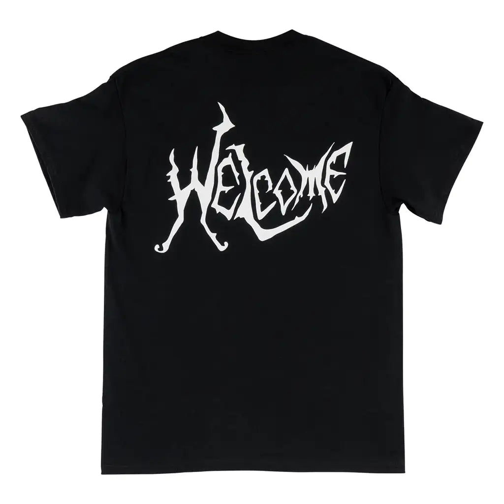 Welcome Twin Spine T-Shirt Black 2