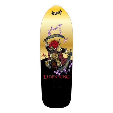 Welcome X Elden Ring Radahn on 10.5" Magic Bullet 2.0 Skateboard Deck - Black / Gold Foil