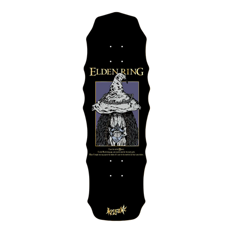 Welcome x Elden Ring Ranni on 10" Widow Skateboard Deck - Black / Gold Foil