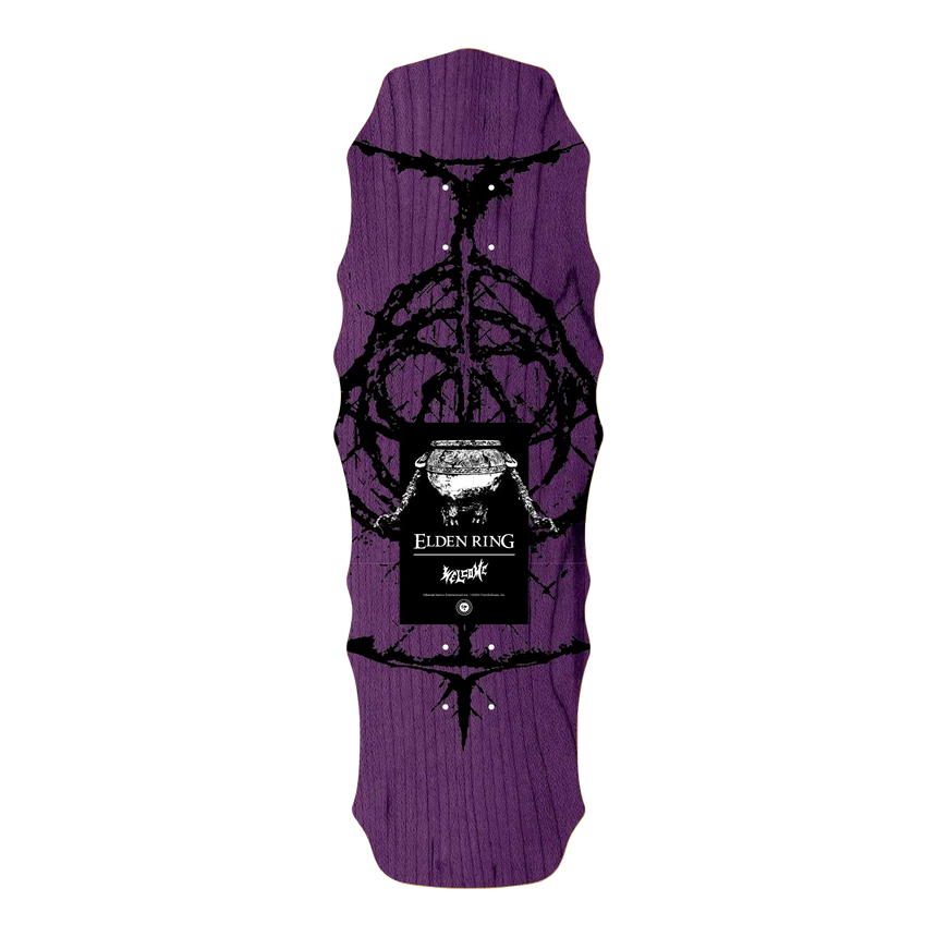 Welcome x Elden Ring Ranni on 10" Widow Skateboard Deck - Black / Gold Foil