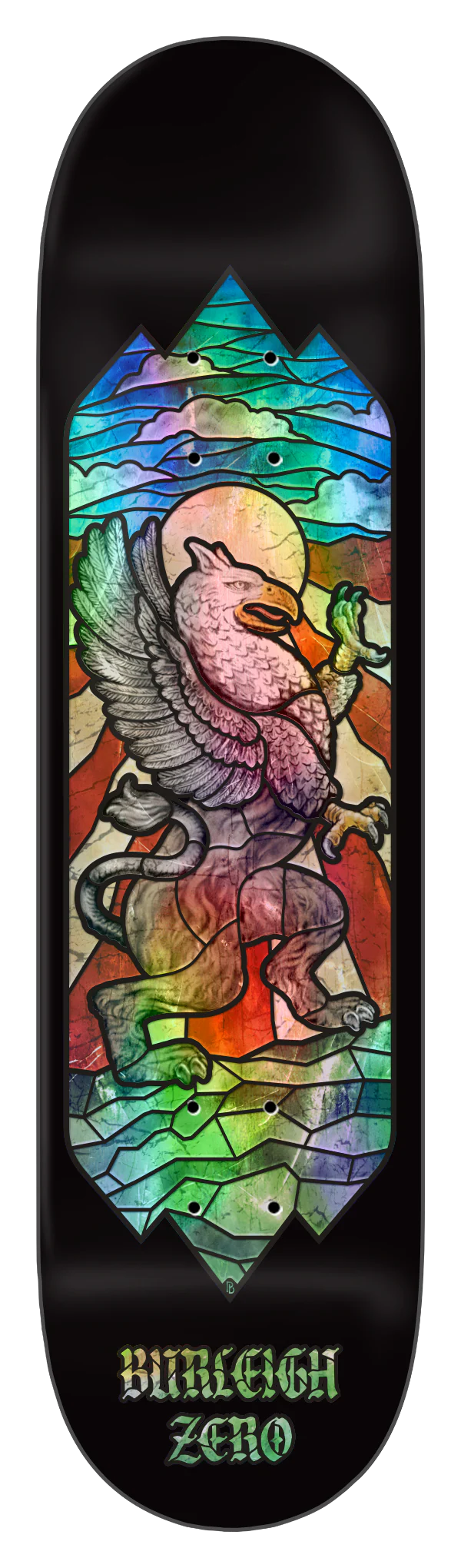 Zero Burleigh Griffin Stained Glass 8.5" Skateboard Deck