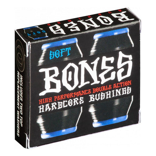 Bones Hardcore Soft Blue / Black Pack 81a Skateboard Bushings