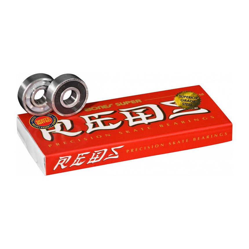 BONES® SUPER REDS SKATEBOARD BEARINGS 8 PACK