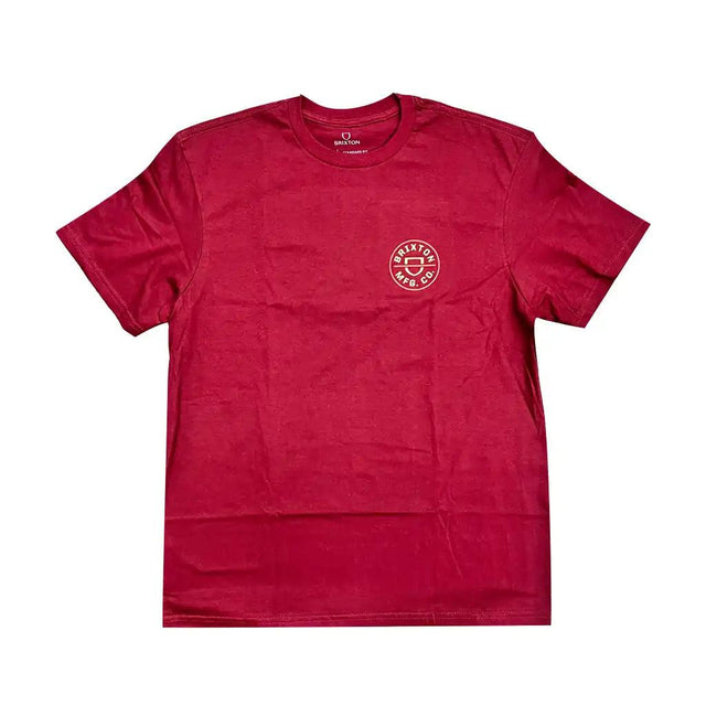 Brixton Crest II T-Shirt Berry / Straw / Burnt Red