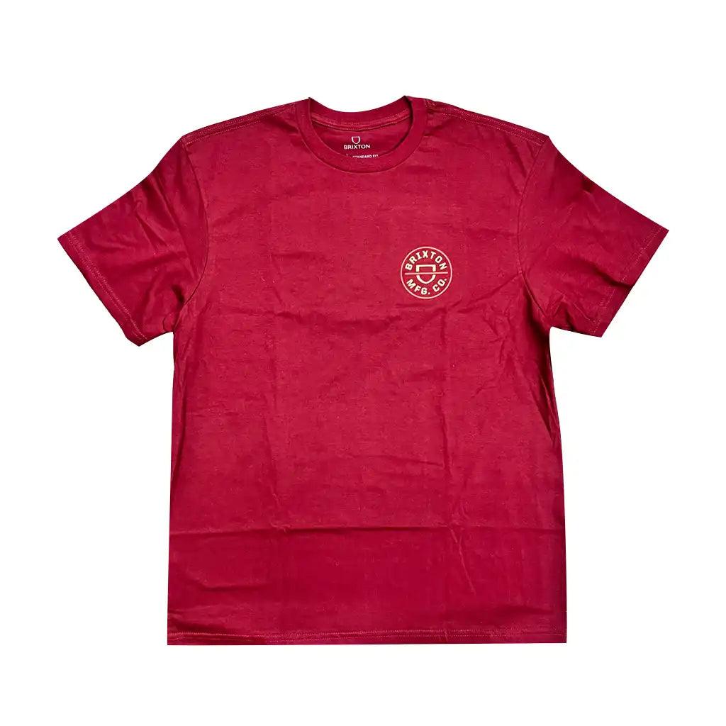 Brixton Crest II T-Shirt Berry / Straw / Burnt Red