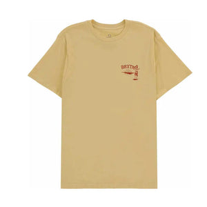 Brixton Good Time T-Shirt Straw front