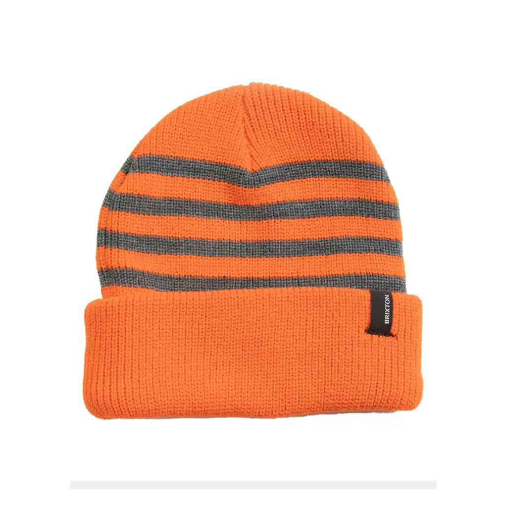 Brixton Heist Beanie Orange Grey