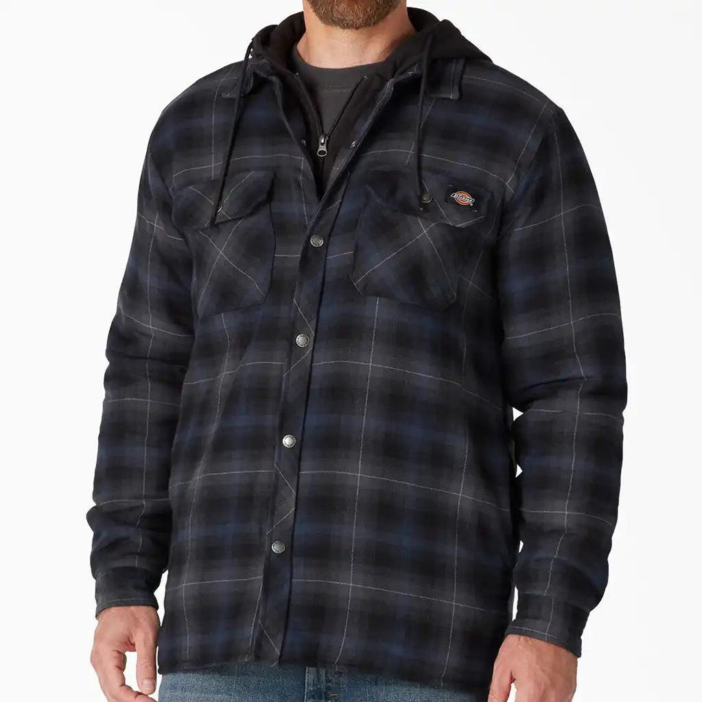 Dickies blue online flannel jacket