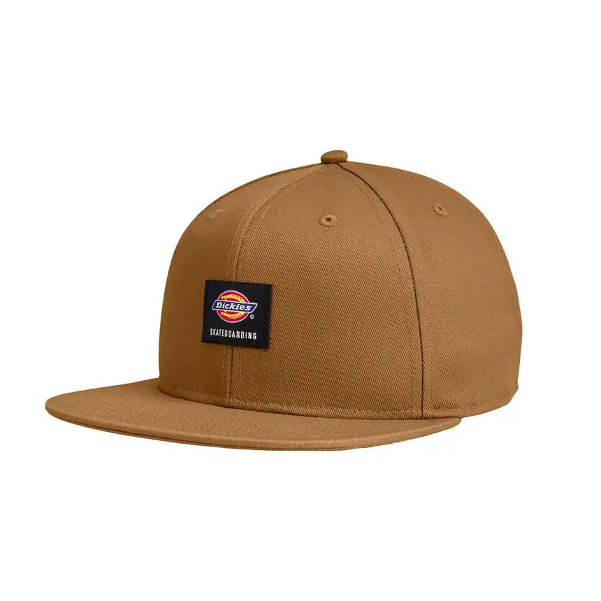 Dickies Skateboarding Flatbill Hat - Brown Duck - Money Ruins Everything