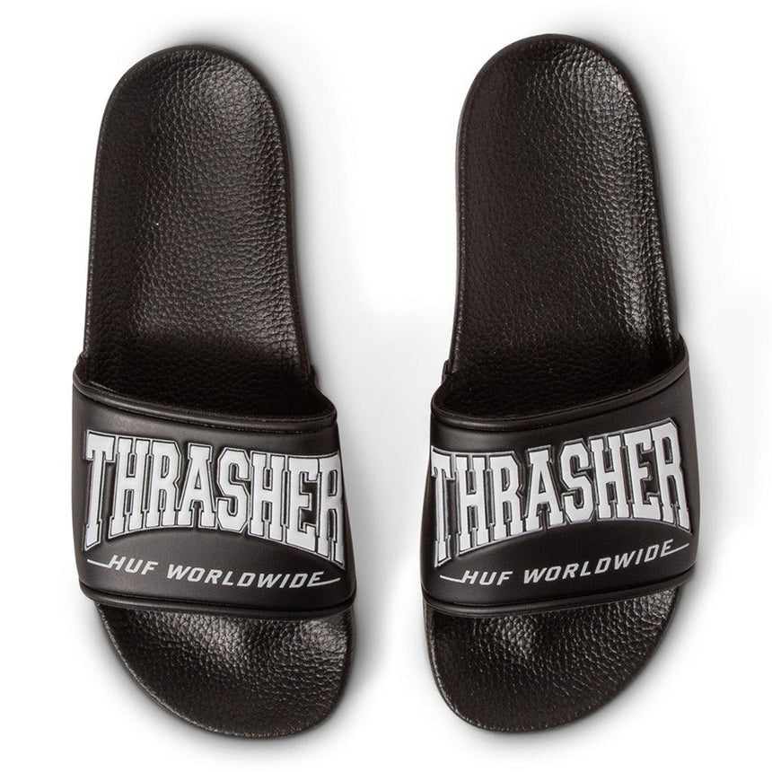 HUF x Thrasher Slides Top