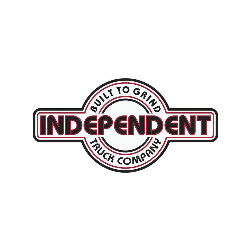 Independent Bauhaus White Sticker 4"