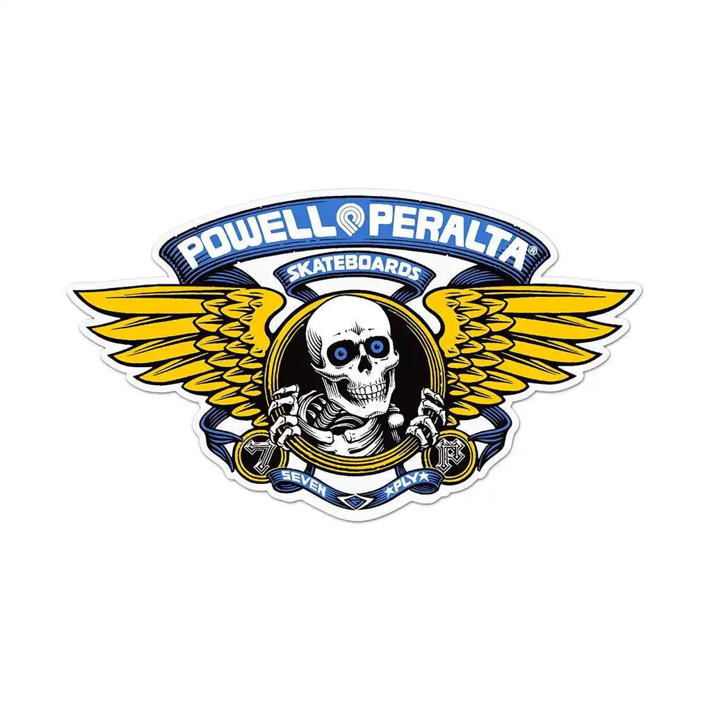 Powell Peralta Winged Ripper Blue Die Cut Sticker – Money Ruins Everything