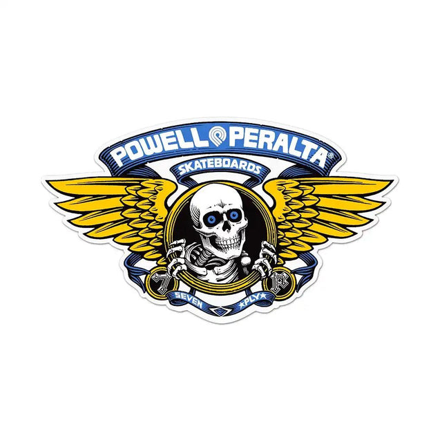 Powell Peralta Winged Ripper Blue Die Cut Sticker