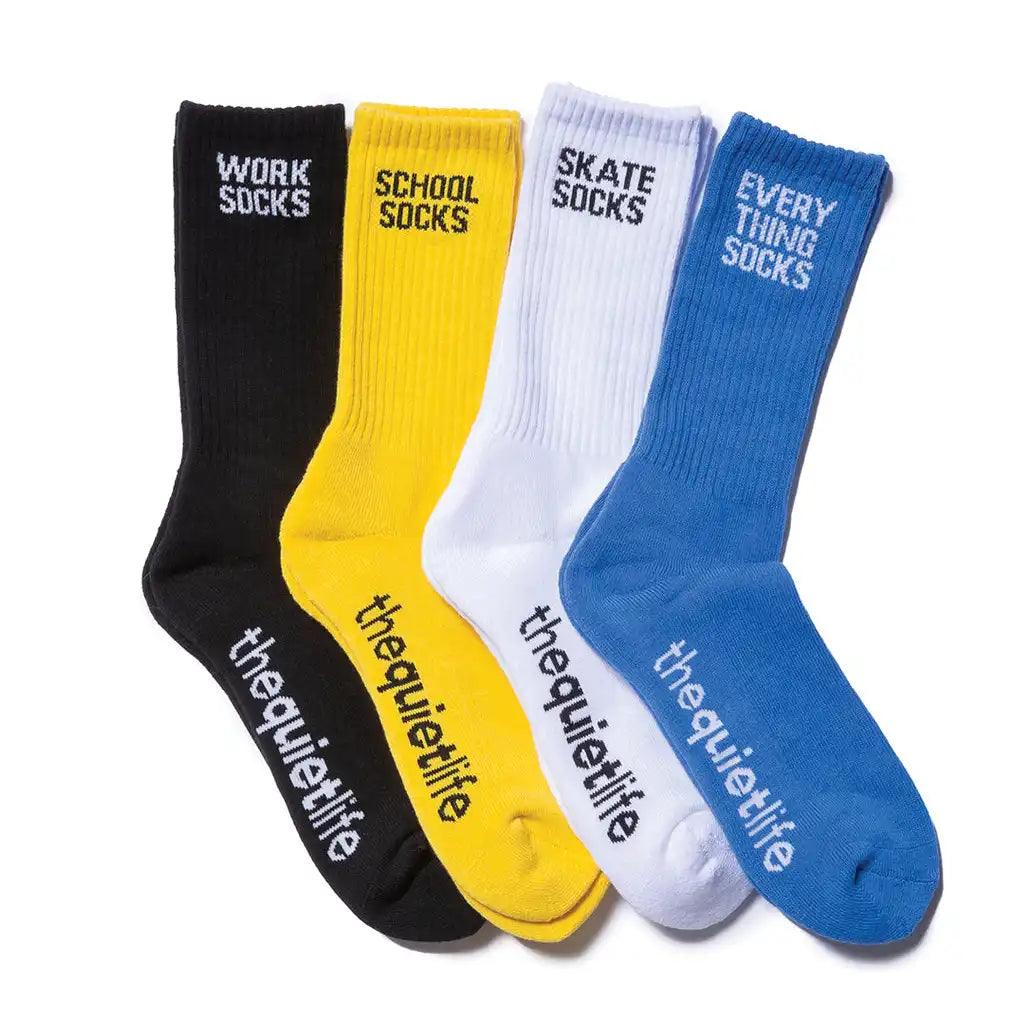 Quiet Life Doing Things Socks 4 Pack