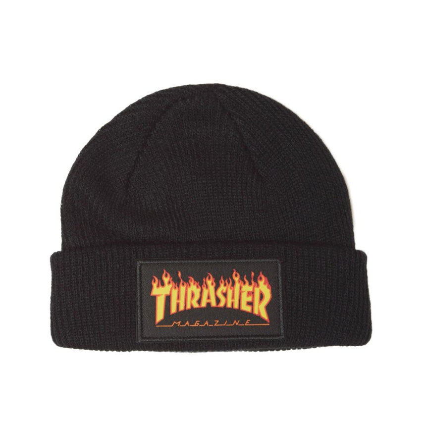 Thrasher Flame Logo Beanie - Money Ruins Everything